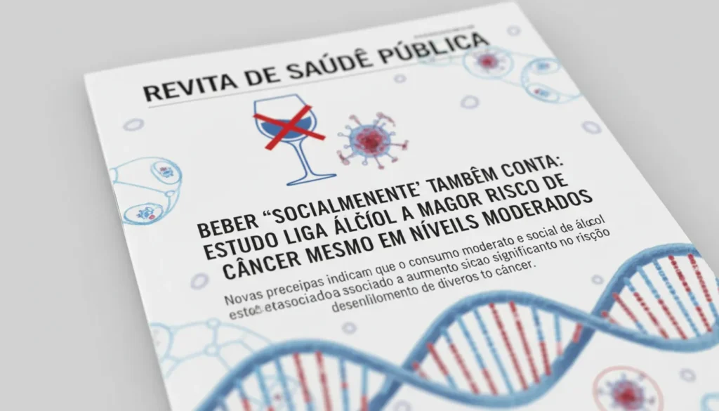 Consumo Moderado de Álcool Relacionado a Maior Risco de Câncer, Aponta Estudo