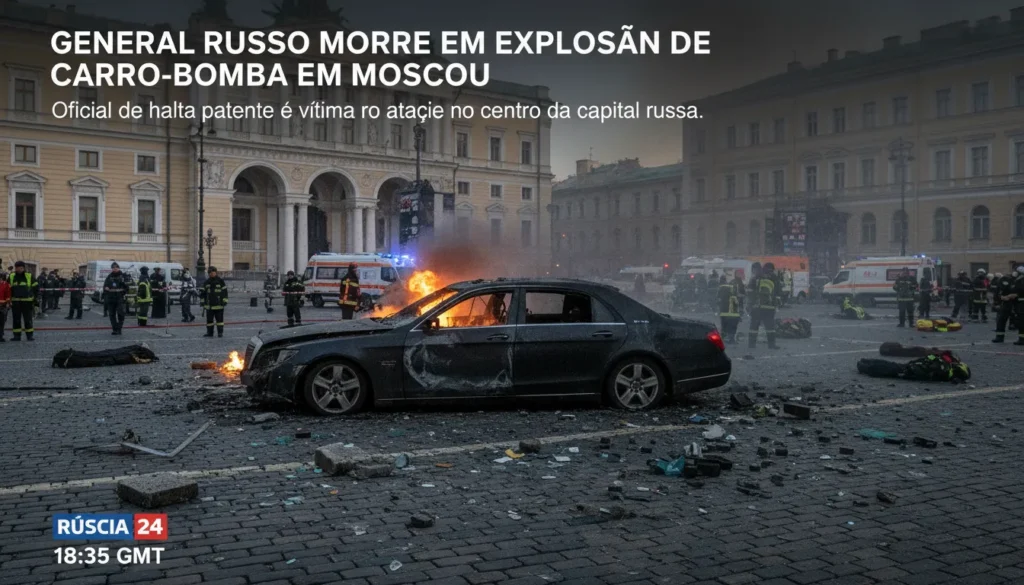 Explosão de Carro-Bomba em Moscou Mata General Russo