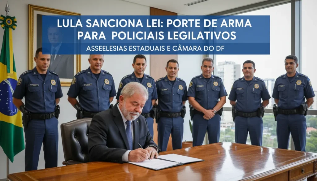 Lula sanciona lei que amplia porte de armas para policiais legislativos estaduais