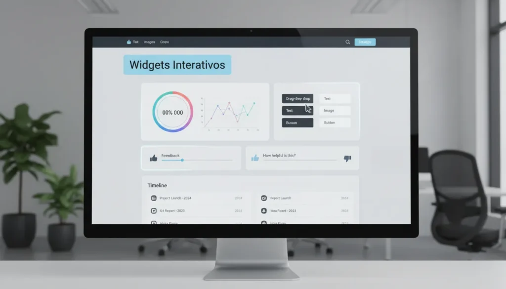 Ideias de widgets interativos para aumentar o tempo no site