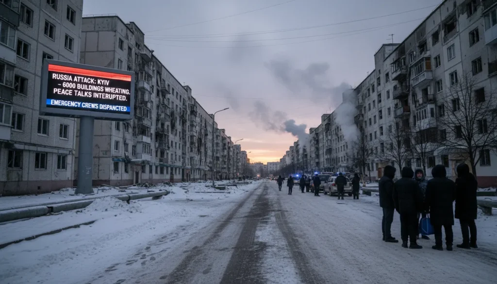 Russian Missile Strike Leaves Kiev Without Heat Amid Trilateral Peace Talks