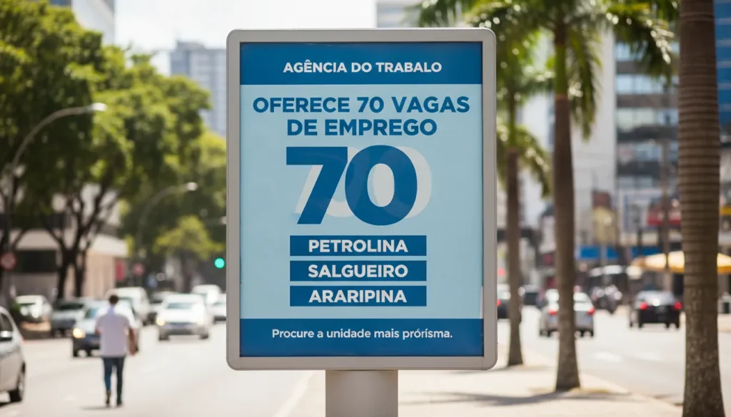 Agência do Trabalho de Pernambuco divulga novas vagas em Petrolina, Salgueiro e Araripina