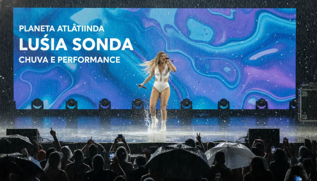 Luísa Sonza encerra Planeta Atlântida 2026 com show vibrante sob chuva