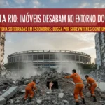 Prédios desabam no Maracanã, Rio de Janeiro, deixando feridos e desaparecidos