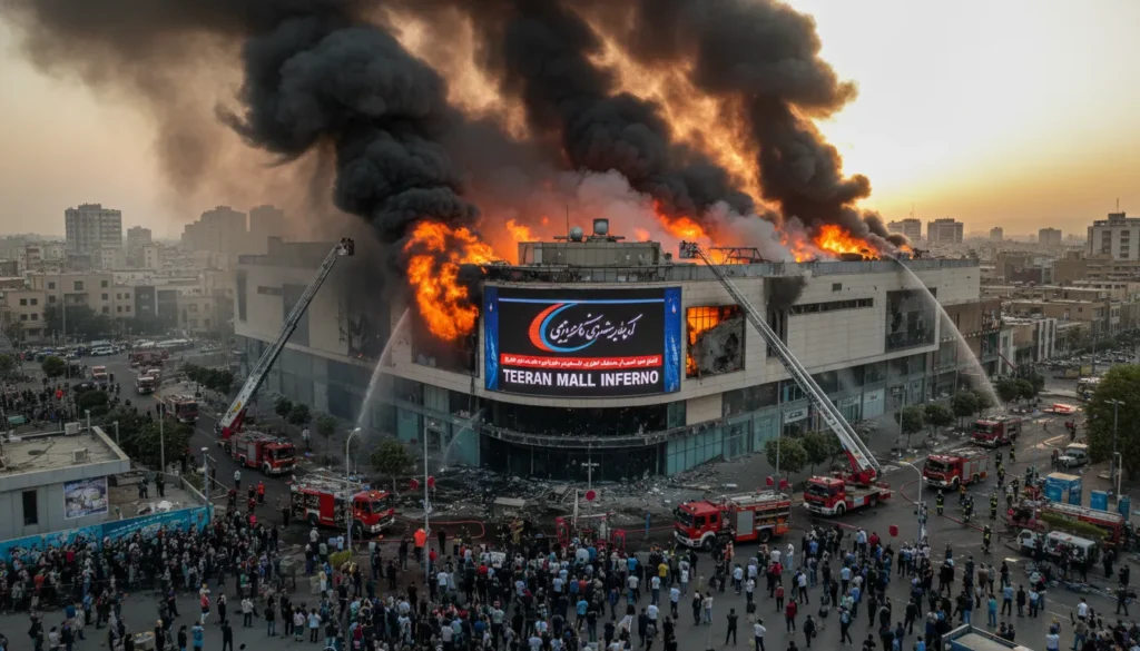 Fire Breaks Out at Shopping Center in Western Tehran