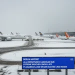 Nevasca paralisa aeroporto de Berlim e afeta voos na capital alemã