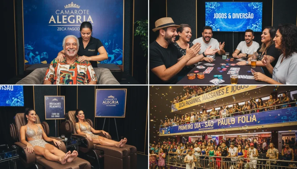 Camarotes agitam primeira noite dos desfiles das escolas de samba em São Paulo