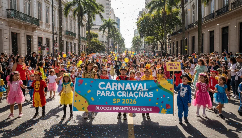 Carnaval Infantil em São Paulo: Programação de Blocos e Diversão para Famílias
