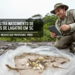 Filhotes de Teiú Nascem com Sucesso em Jaraguá do Sul sob Cuidados de Biólogo