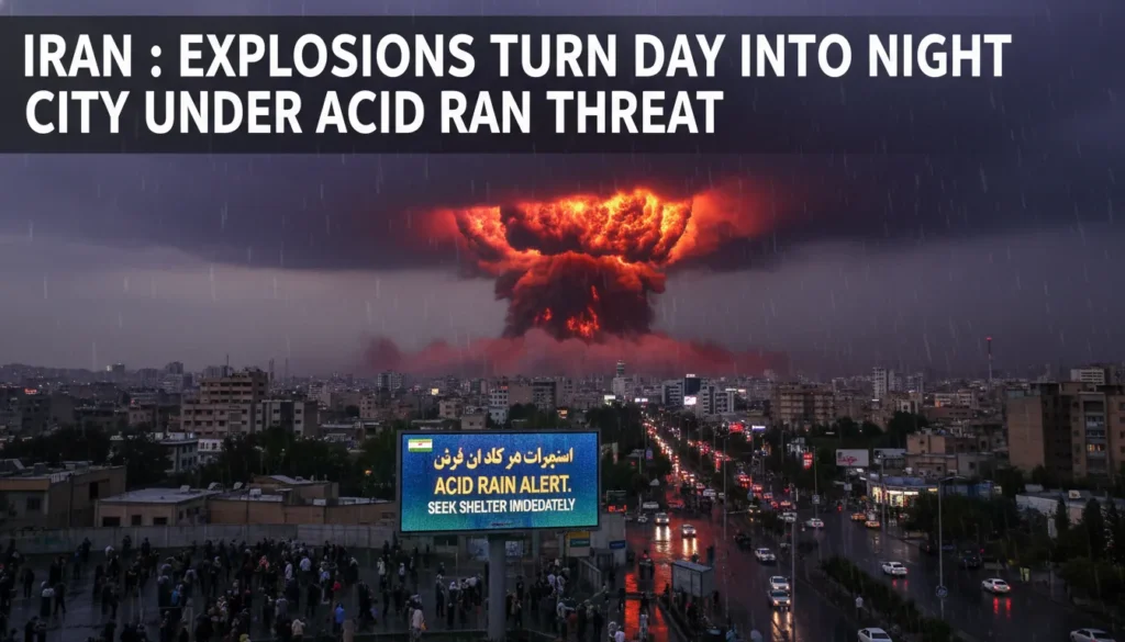 Explosões em depósitos de combustível em Teerã geram alerta de chuva ácida