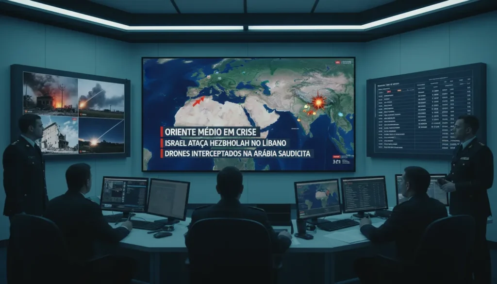 Tensões aumentam no Oriente Médio após ataques de Israel e ações sauditas