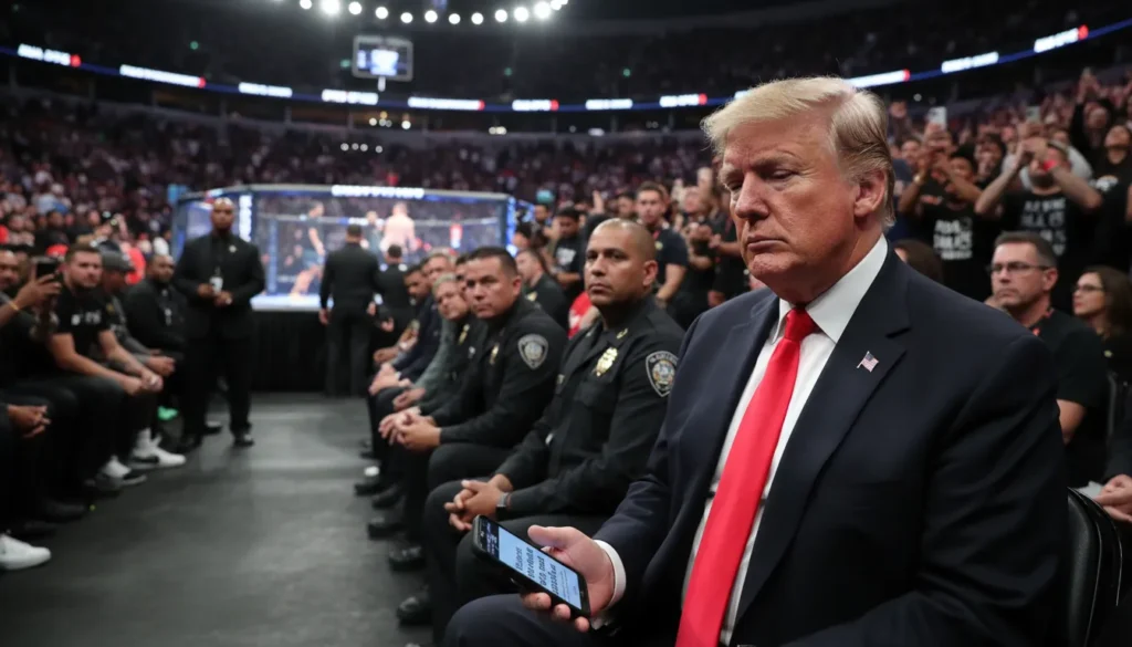 Trump Assiste UFC em Miami Enquanto Vice Lidera Negociações de Paz no Oriente Médio