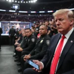 Trump Assiste UFC em Miami Enquanto Vice Lidera Negociações de Paz no Oriente Médio
