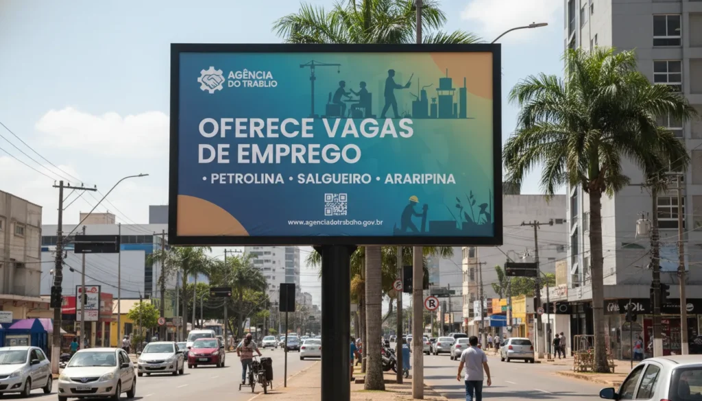 Agência do Trabalho de Pernambuco divulga novas vagas em Petrolina, Salgueiro e Araripina